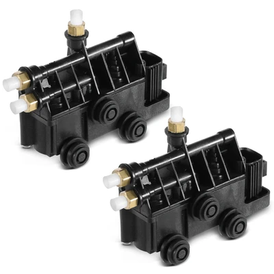 2 Pcs Front & Rear Air Suspension Solenoid Valve