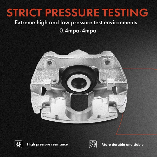 12-PC Brake Caliper + Brake Pad, Front & Rear, 1-Piston, A-Premium APBC3579