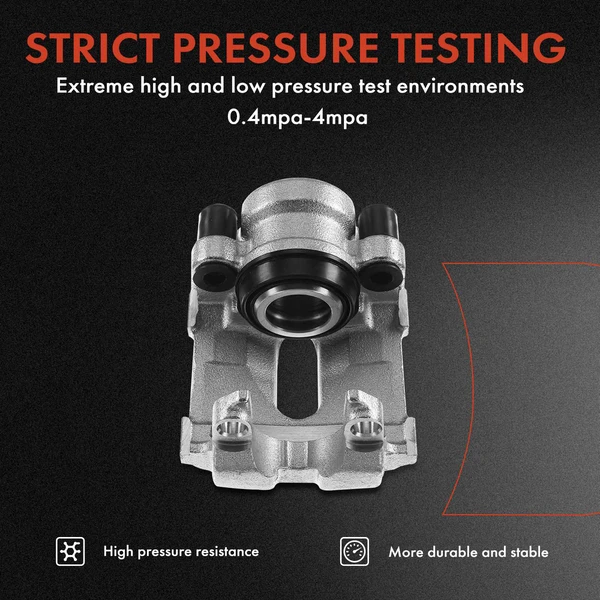 12-PC Brake Caliper + Brake Pad, Front & Rear, 1-Piston, A-Premium APBC3580