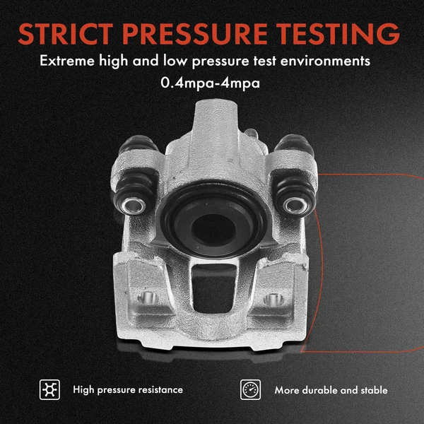 12-PC Brake Caliper + Brake Pad, Front & Rear, 1-Piston, A-Premium APBC3636