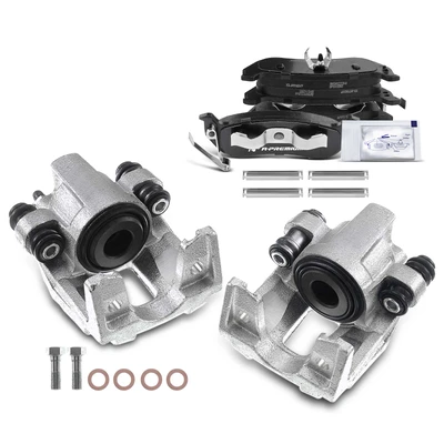 6 Pcs Rear Brake Calipers & Ceramic Brake Pads