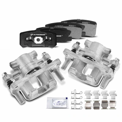 6 Pcs Rear Brake Calipers & Ceramic Brake Pads