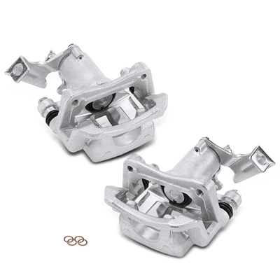 2 Pcs Rear Brake Calipers with Bracket