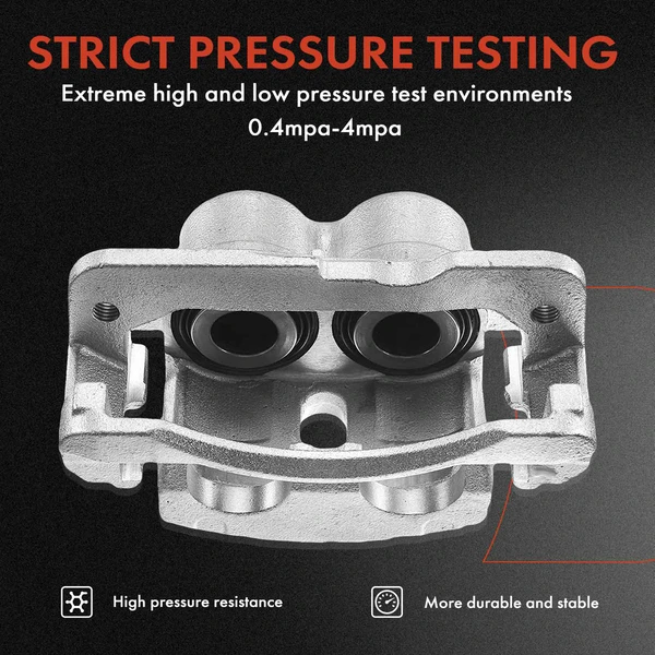 12-PC Brake Caliper + Brake Pad, Front & Rear, 2-Piston, A-Premium APBC3547