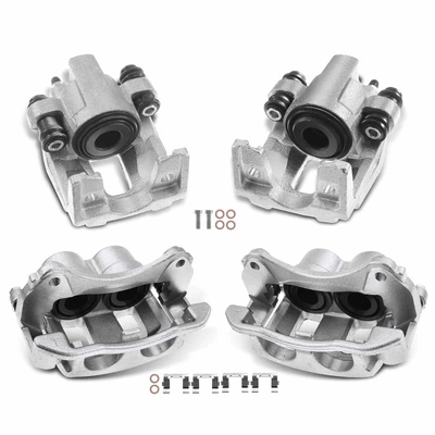 4 Pcs Front & Rear Brake Calipers