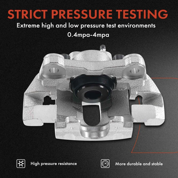 12-PC Brake Caliper + Brake Pad, Front & Rear, 2-Piston (Front); 1-Piston (Rear), A-Premium APBC3548