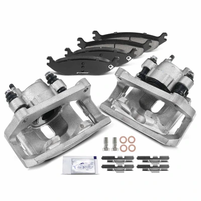 6 Pcs Rear Brake Calipers & Ceramic Brake Pads