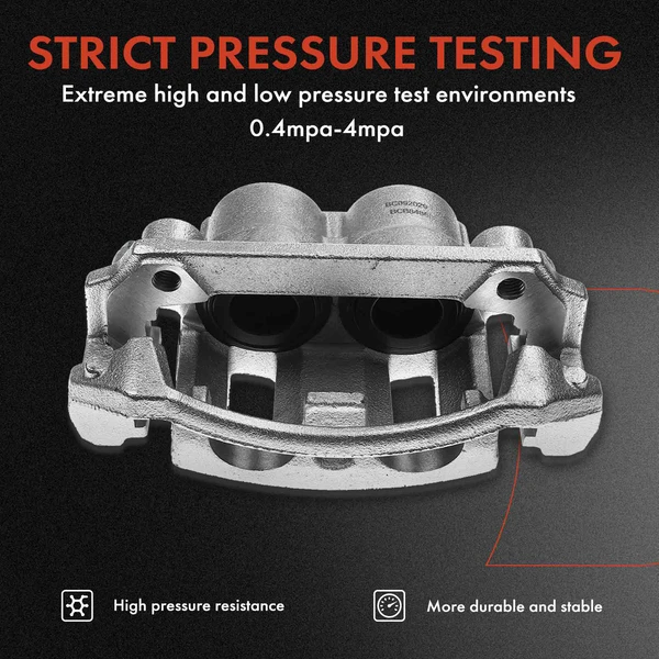 12-PC Brake Caliper + Brake Pad, Front & Rear, 2-Piston (Front); 1-Piston (Rear), A-Premium APBC3552