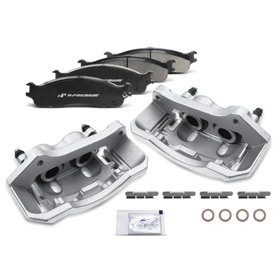 6 Pcs Front Brake Calipers & Ceramic Brake Pads