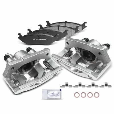 6 Pcs Rear Brake Calipers & Ceramic Brake Pads