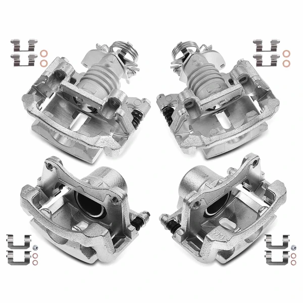 4-PC Brake Caliper, Front & Rear, 1-Piston, A-Premium APBC3818