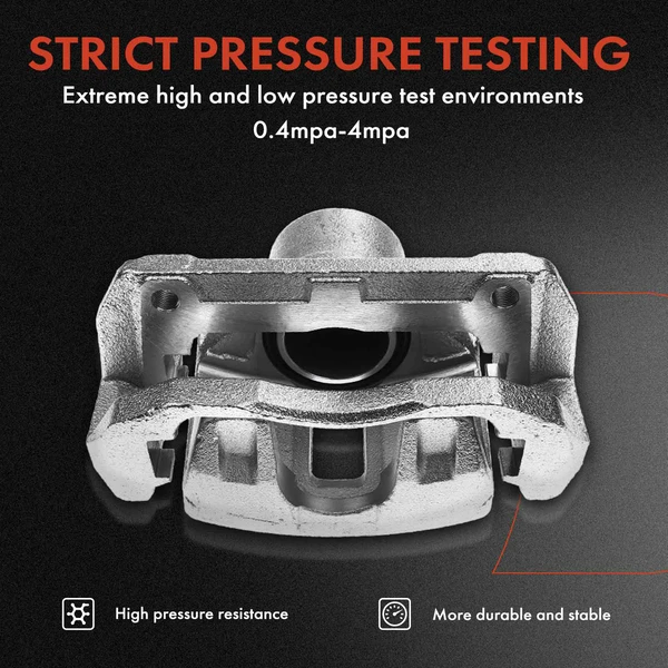 12-PC Brake Caliper + Brake Pad, Front & Rear, 1-Piston, A-Premium APBC3632