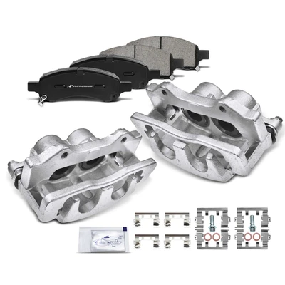 6 Pcs Front Brake Calipers & Ceramic Brake Pads