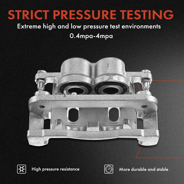 12-PC Brake Caliper + Brake Pad, Front & Rear, 2-Piston, A-Premium APBC3557
