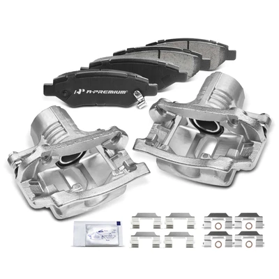 6 Pcs Rear Brake Calipers & Ceramic Brake Pads