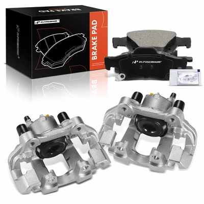 6 Pcs Rear Brake Calipers & Ceramic Brake Pads