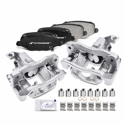 6 Pcs Rear Brake Calipers & Ceramic Brake Pads