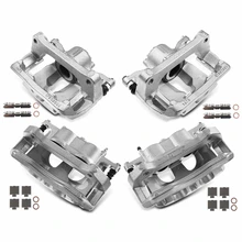 4 Pcs Front & Rear Brake Calipers with Bracket for 2012-2016 Ford F-150
