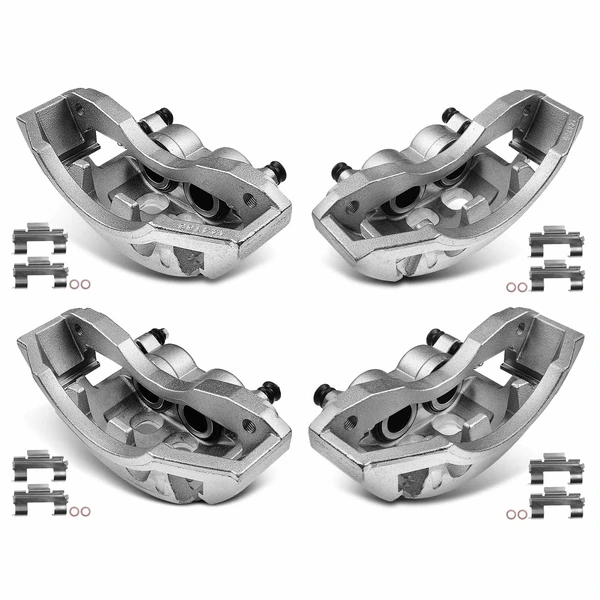 4 -Pc Brake Caliper Front & Rear 2-Piston A-Premium APBC3769