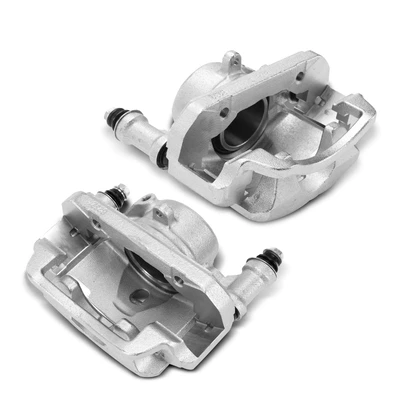 2 Pcs Front Brake Calipers with Bracket