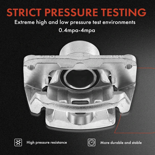 12-PC Brake Caliper + Brake Pad, Front & Rear, 1-Piston, A-Premium APBC3563