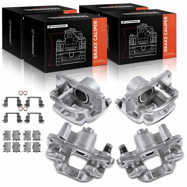 4-PC Brake Caliper, Front & Rear, 1-Piston, A-Premium APBC3910