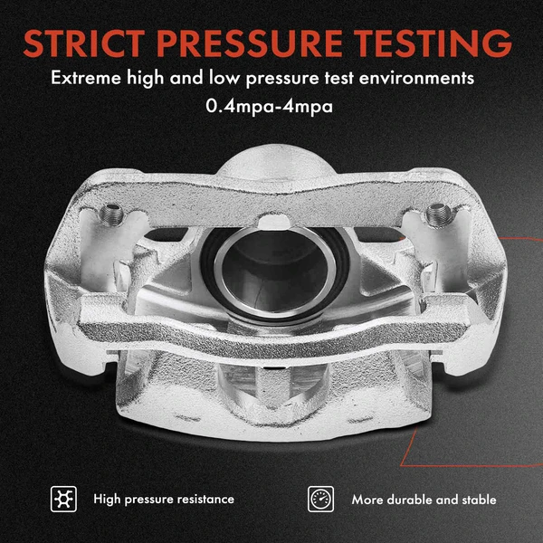 12-PC Brake Caliper + Brake Pad, Front & Rear, 1-Piston, A-Premium APBC3652