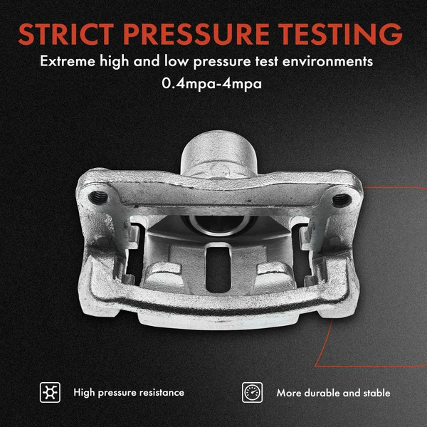 12-PC Brake Caliper + Brake Pad, Front & Rear, 1-Piston, A-Premium APBC3564