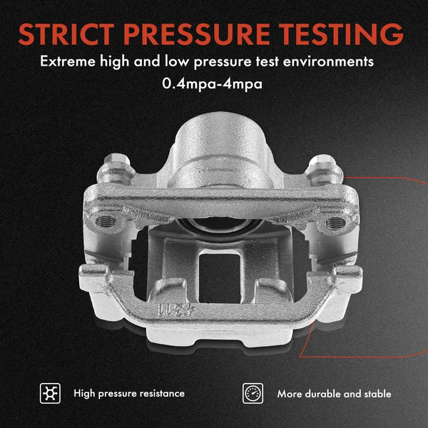 12-PC Brake Caliper + Brake Pad, Front & Rear, 1-Piston, A-Premium APBC3903