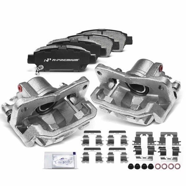 6-PC Brake Caliper + Brake Pad, Rear Driver & Passenger, 1-Piston, A-Premium APBC3732