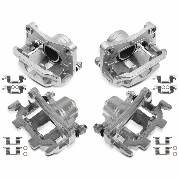 4 Pcs Front & Rear Brake Calipers with Bracket for 2009-2012 Nissan Murano