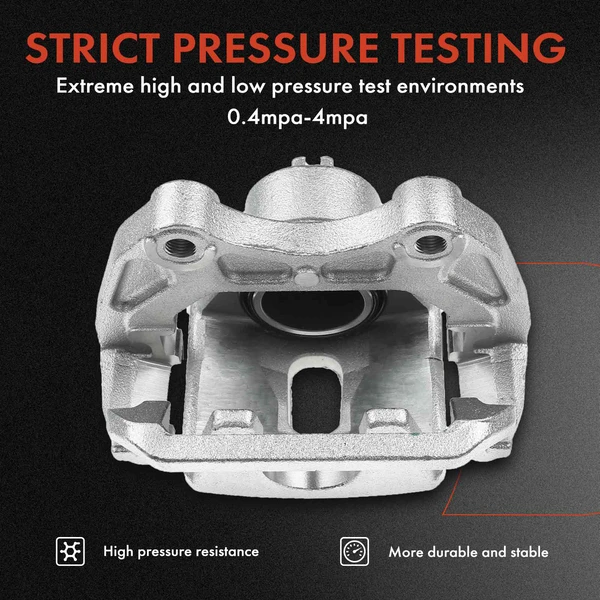 6-PC Brake Caliper + Brake Pad, Front Driver & Passenger, 1-Piston, A-Premium APBC3617