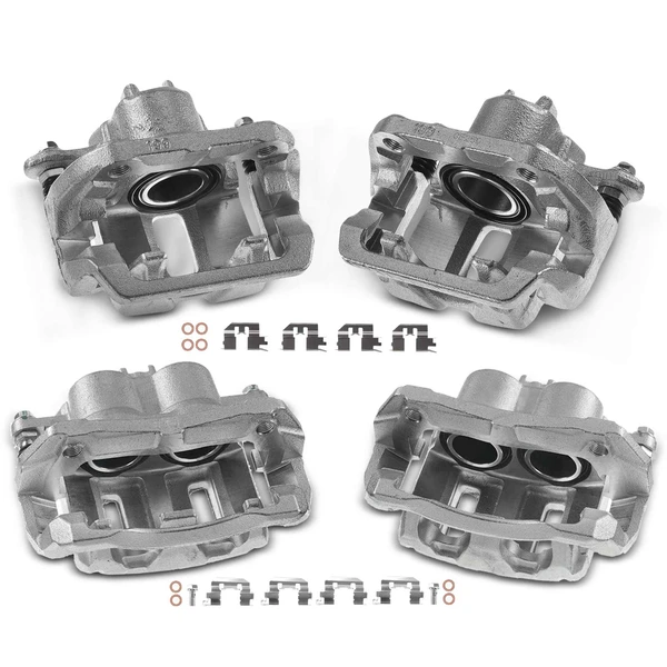 4 Pcs Front & Rear Brake Calipers with Bracket for 2005-2010 Honda Odyssey