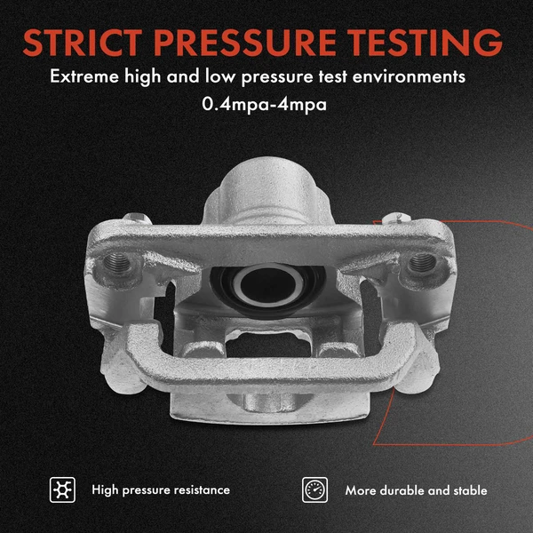12-PC Brake Caliper + Brake Pad, Front & Rear, 1-Piston, A-Premium APBC3572