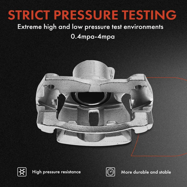 12-PC Brake Caliper + Brake Pad, Front & Rear, 1-Piston, A-Premium APBC3574