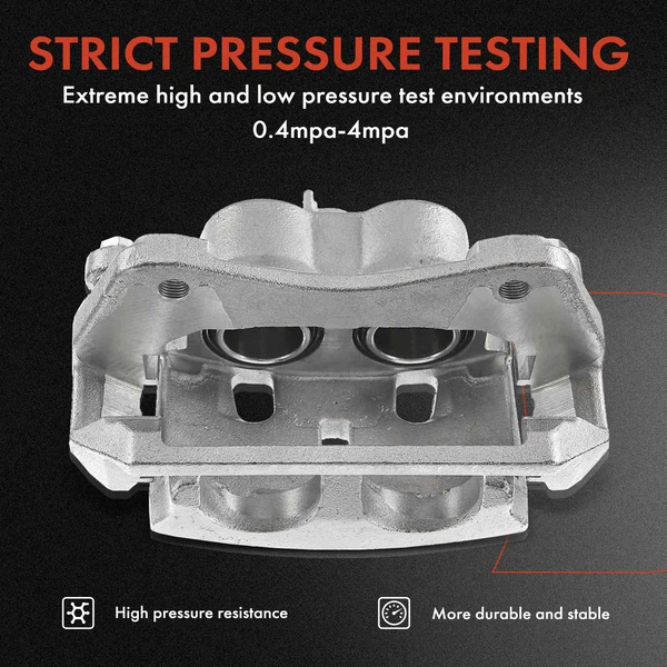 12-PC Brake Caliper + Brake Pad, Front & Rear, 2-Piston (Front); 1-Piston (Rear), A-Premium APBC3621