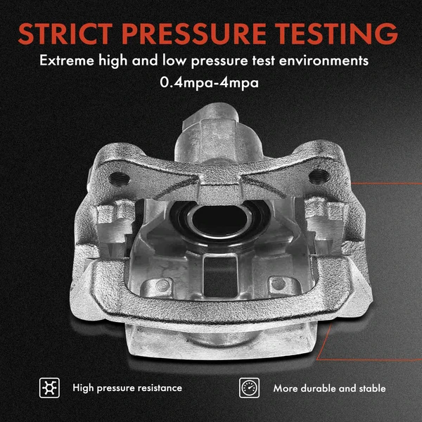 12-PC Brake Caliper + Brake Pad, Front & Rear, 2-Piston (Front); 1-Piston (Rear), A-Premium APBC3575