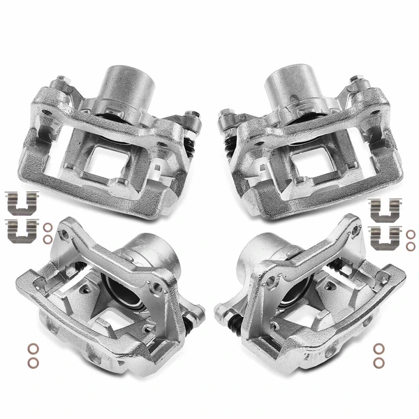 4 Pcs Front & Rear Brake Calipers with Bracket for 2011-2015 Kia Optima