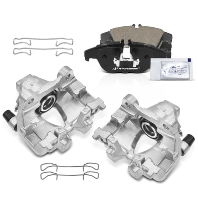 6 Pcs Rear Brake Calipers & Ceramic Brake Pads