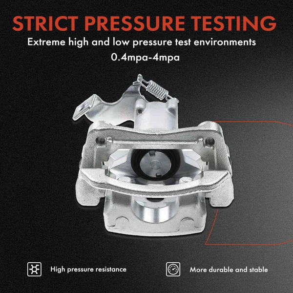 12-PC Brake Caliper + Brake Pad, Front & Rear, 1-Piston, A-Premium APBC3634