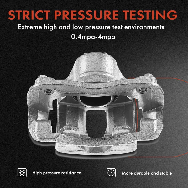 12-PC Brake Caliper + Brake Pad, Front & Rear, 1-Piston, A-Premium APBC3577