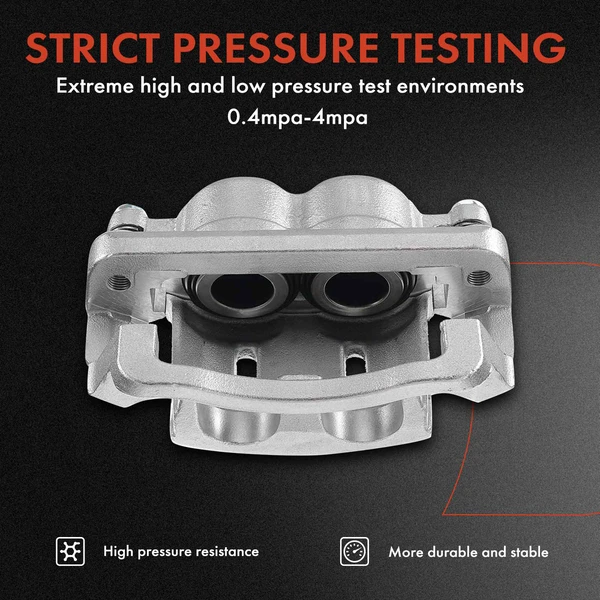 12-PC Brake Caliper + Brake Pad, Front & Rear, 2-Piston, A-Premium APBC3536