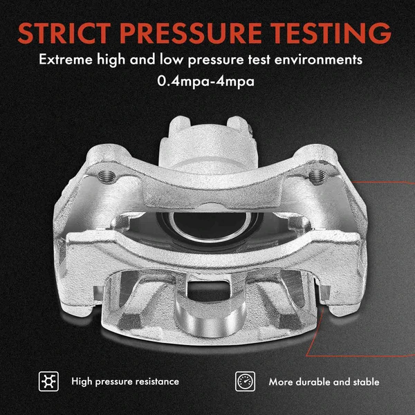 12-PC Brake Caliper + Brake Pad, Front & Rear, 1-Piston, A-Premium APBC3603