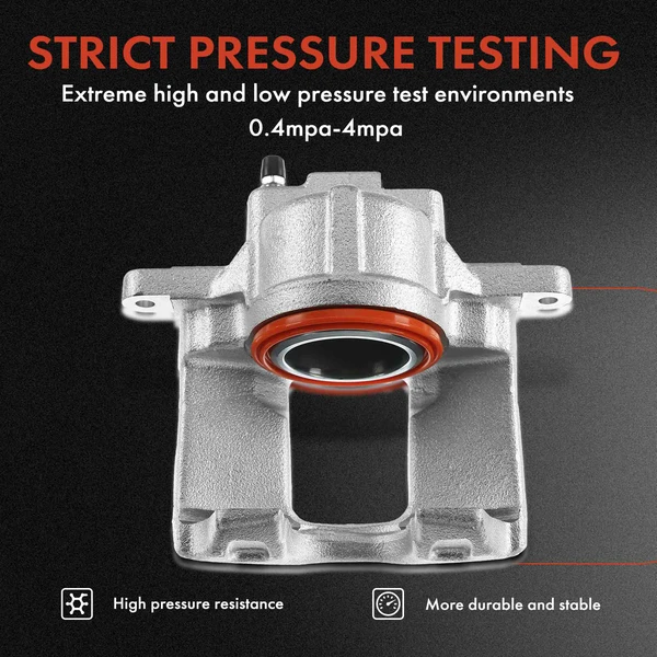 12-PC Brake Caliper + Brake Pad, Front & Rear, 1-Piston, A-Premium APBC3585