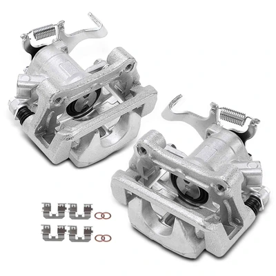 2 Pcs Rear Brake Calipers with Bracket