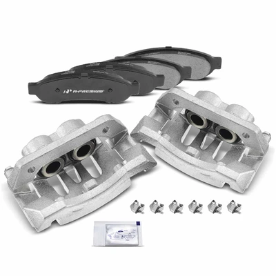 6 Pcs Rear Brake Calipers & Ceramic Brake Pads