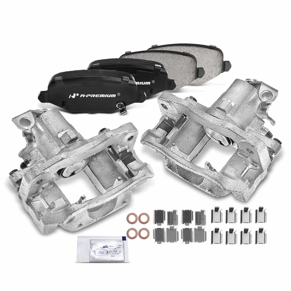 2012 Ram C/V 6-Pc Brake Caliper and Pad Kit Rear Driver & Passenger 1-Piston A-Premium APBC3659