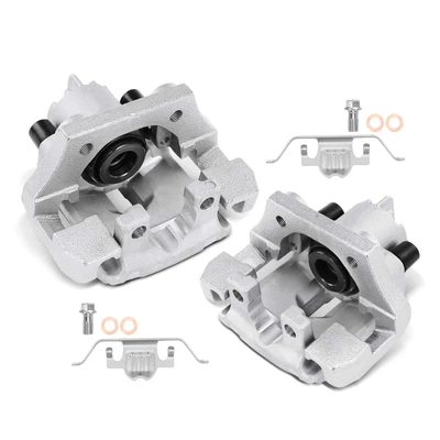 2 Pcs Rear Brake Calipers with Bracket