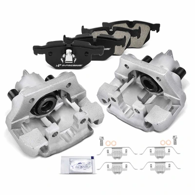 6 Pcs Rear Brake Calipers & Ceramic Brake Pads