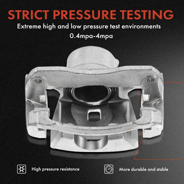 12-PC Brake Caliper + Brake Pad, Front & Rear, 1-Piston, A-Premium APBC3541